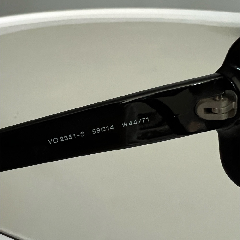 Vogue Sunglasses, Black Rectangle Frames, Made In… - image 2